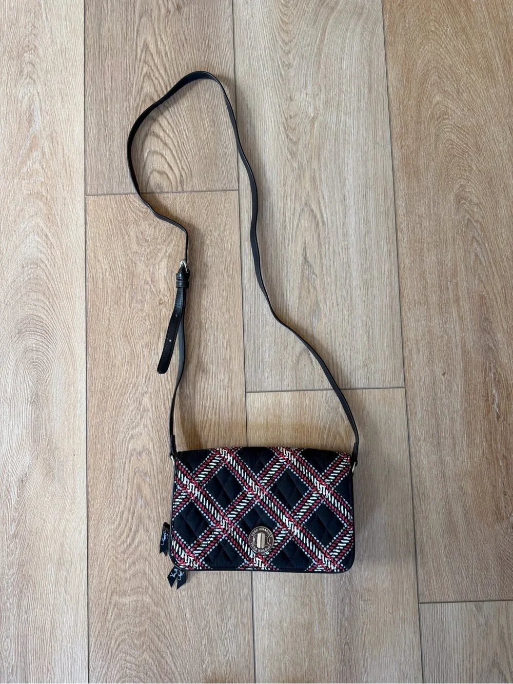 Vera Bradley Quilted Plaid Crossbody Purse Wallet